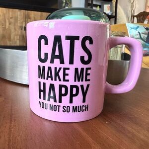 Pink Cat’s Make Me Happy Mug